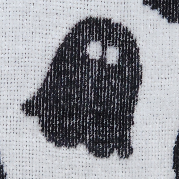 Set of Black and White Ghost Kitchen Towels - Picture 6 of 6